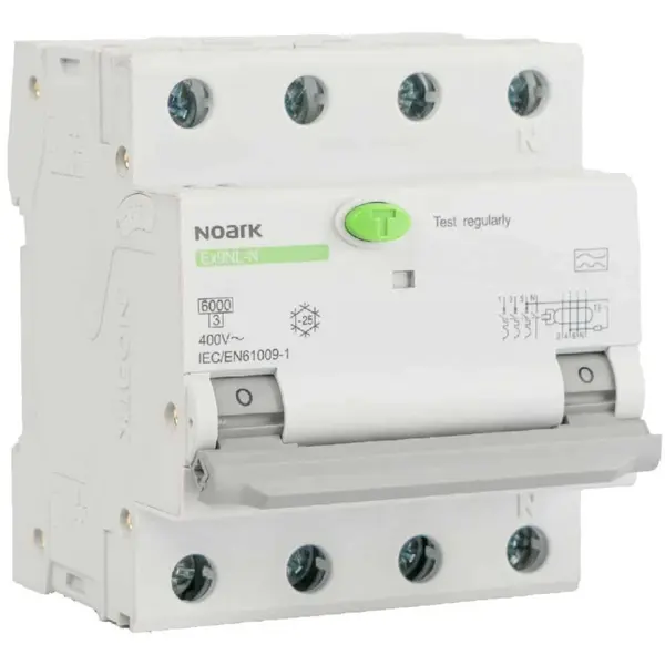 Siguranta automata cu protectie diferentiala RCBO 3P+N 32A/30mA, curba C, tip A, 6kA Noark 111549