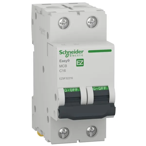 Siguranta automata Easy9 2P 16A 4500A curba C Schneider EZ9F32216