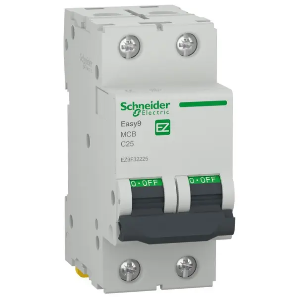 Siguranta automata Easy9 2P 25A 4500A curba C Schneider EZ9F32225