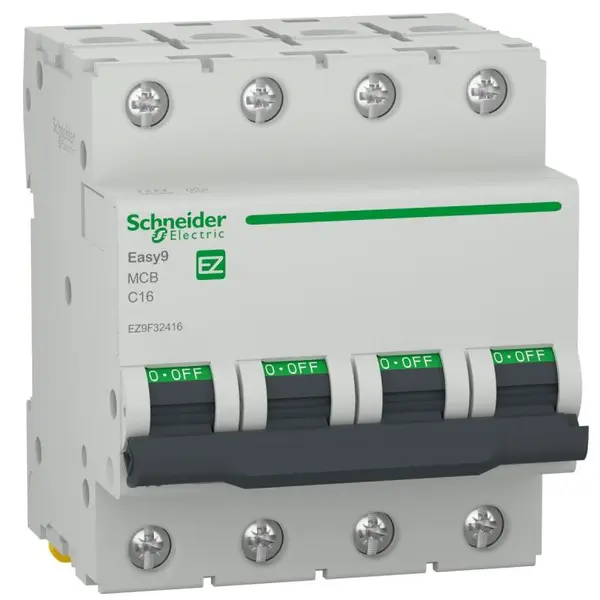Siguranta automata Easy9 4P 16A 4500A curba C Schneider EZ9F32416