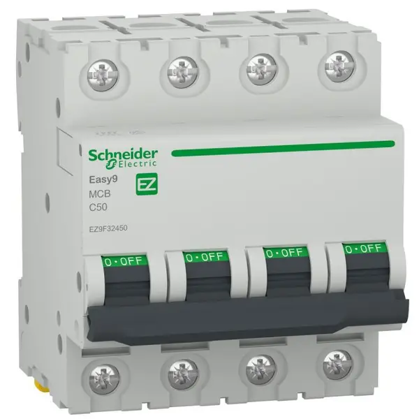 Siguranta automata Easy9 4P 50A 4500A curba C Schneider EZ9F32450
