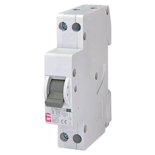 Siguranta automata ETIMAT 1N 1p+N B25 6kA - ETI 002191106