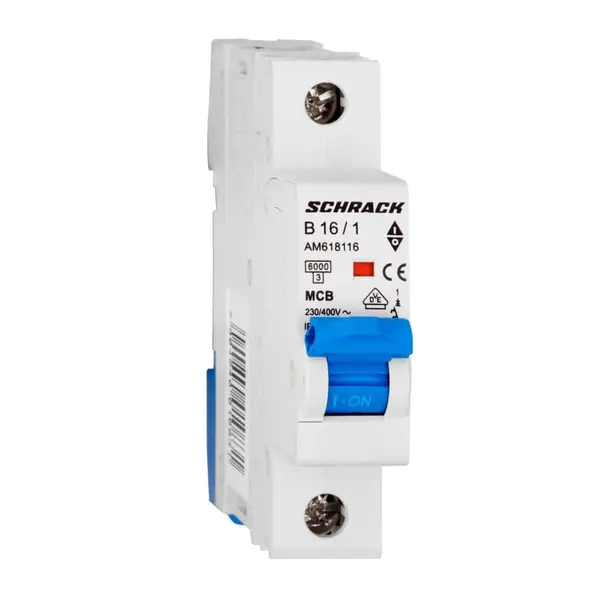 Siguranta automata modulara (MCB) AMPARO, 6kA, B 16A, 1 pol, SCHRACK AM618116