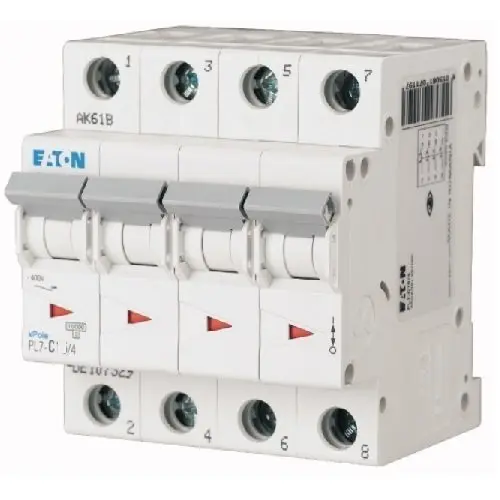 Siguranta automata PL7-C63/4 63A 10Ka 4P Eaton 165189