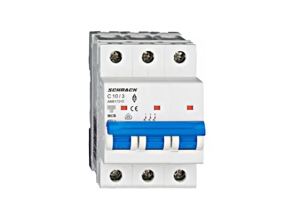 Siguranta automata tripolara C10A 6kA SCHRACK AM617310