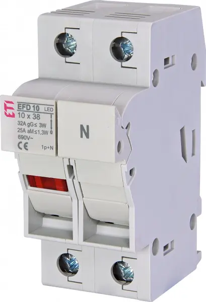 siguranta efd 10 1p+n led 002540012