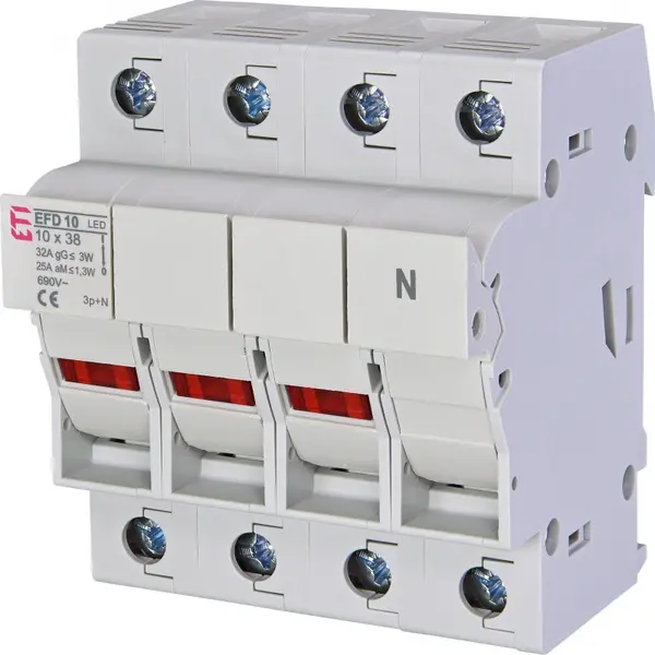 siguranta efd 10 3p+n led 002540015