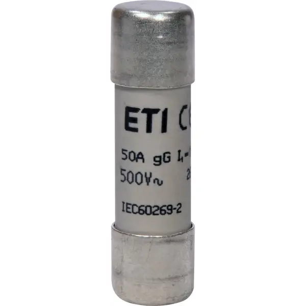 Siguranta fuzibila cilindrica 14x51mm, gG, 500VAC, 50A, 120kA Eti 002651035