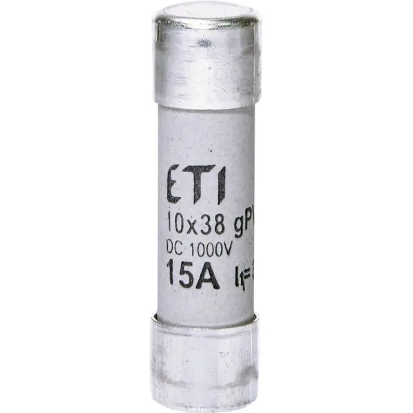 Siguranta fuzibila pentru protectia modulelor fotovoltaice CH10x38 gPV 15A/1000V DC Eti 2625080