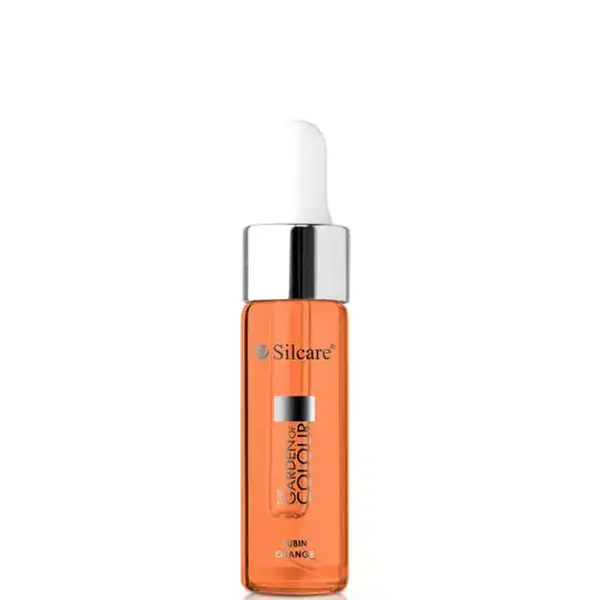 Silcare The Garden of Colour Regenerating Cuticle and Nail Oil 15ml - Rubin Orange