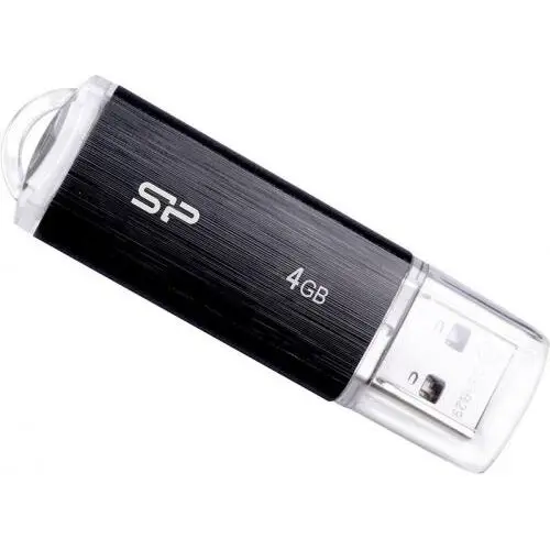 Silicon power Memory Card Silicon Power Ultima U02 4GB, USB 2.0, Black