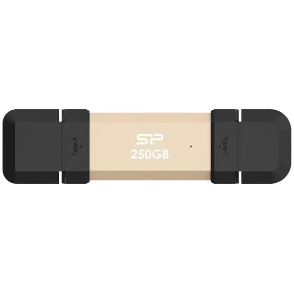 Silicon power SSD extern Silicon Power DS72, 250GB, USB-C/USB 3.2 Gen 2, Auriu