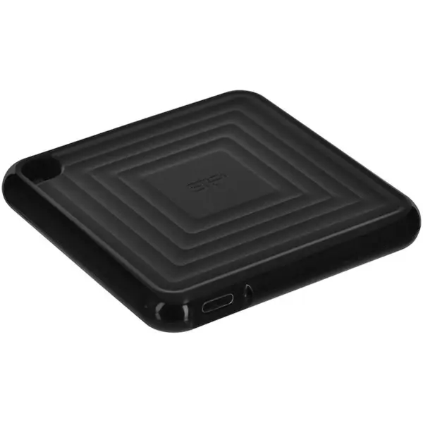 Silicon power SSD extern, SILICON POWER, PC60A, 256GB, USB-C, 540/500 MB/s, Negru