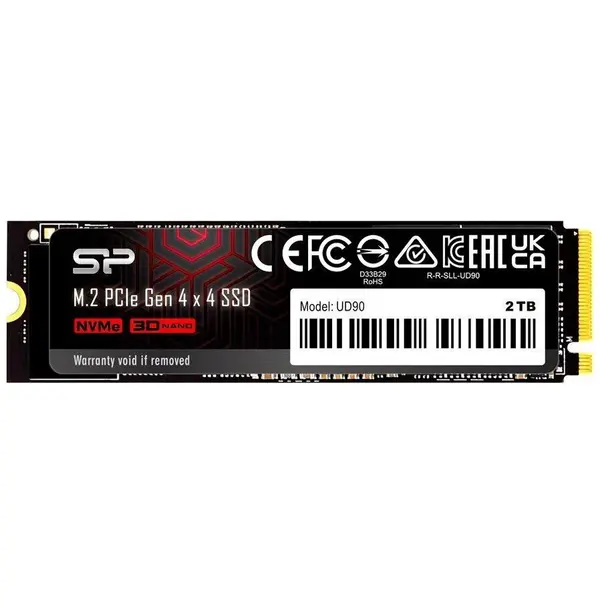 Silicon power SSD Silicon Power UD90, 2000 GB, PCI Express 4.0, 3D NAND NVMe, M.2