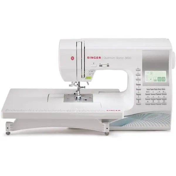SINGER Masina de cusut Singer Quantum 9960, 600 de programe, control electronic, Ecran LCD, alb