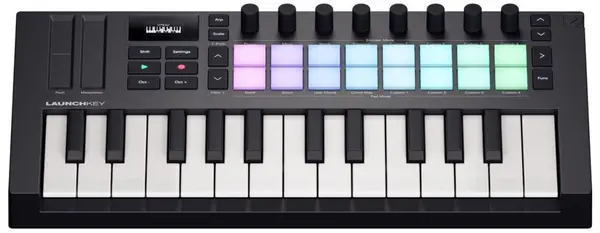 Sintetizator MIDI Novation - Launchkey Mini 25 MK4, negru