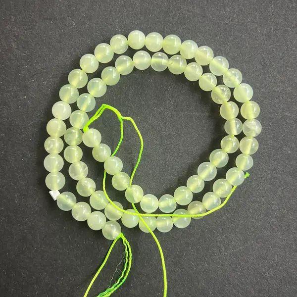 Sirag margele pietre semipretioase sfere JAD VERDE "NEW JADE"
