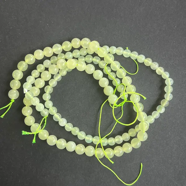 Sirag margele pietre semipretioase sfere JAD VERDE "NEW JADE"