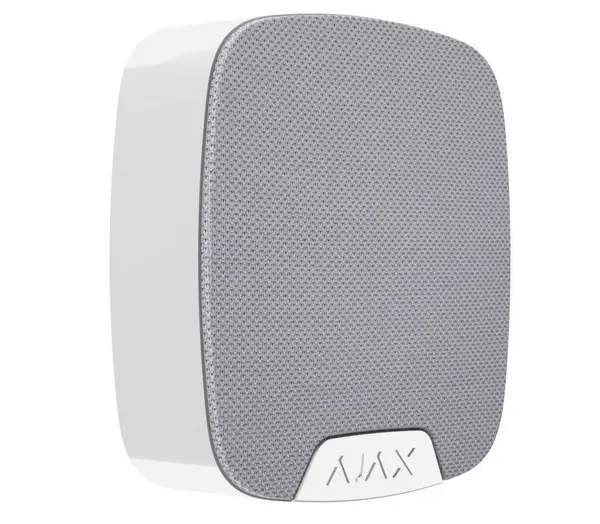 Sirena de interior pentru sisteme de alarma AJAX HOMESIREN WH, semnale luminoase si sonore, sunet de 113 dB, distanta comunicare maximum 2km