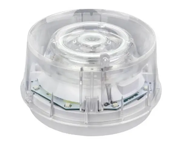 Sirena sisteme de incendiu interior Morley-IAS, EN54-23 clasa O, Stroboscopica, lentila transparenta, izolator - Honeywell WSS-PC-I05