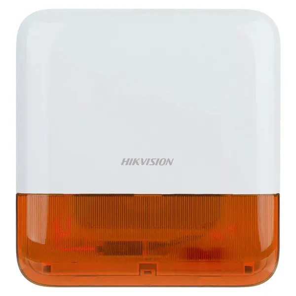 Sirena stroboscopica wireless de exterior Hikvision AX PRO DS-PS1-E-WE-O, 110 dB, 868 MHz, RF 1600 m