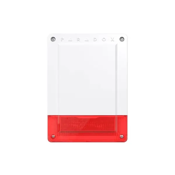 Sirena wireless de exterior piezo stroboscopica Paradox SR250M, 100 dB, IP54, 4 LED-uri stare, tamper