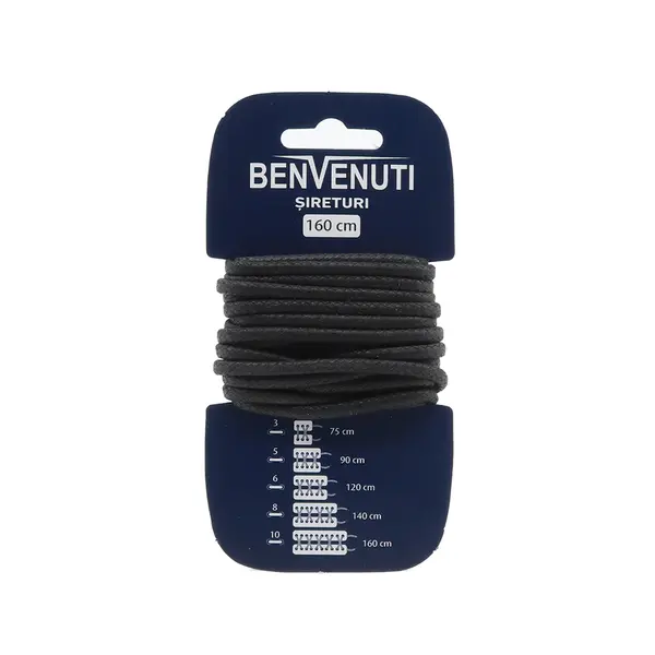 Șiret rotund Benvenuti maro din bumbac 97si140rnbm