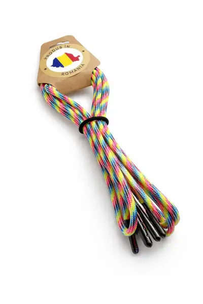Sireturi Incaltaminte Paracord 550 Trekker Mirage Dungi Luminoase/ Light Stripes Drop Zone - 140 CM