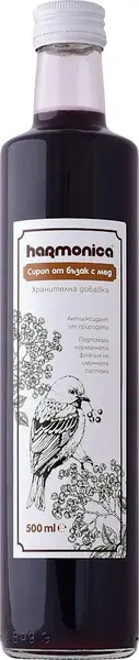 Sirop bio de soc cu miere, 500 ml, Harmonica