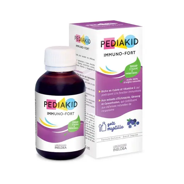 Sirop cu gust de afine Imuno-Fort, 125 ml, Pediakid