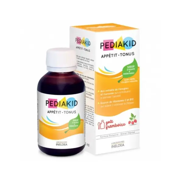 Sirop cu gust de zmeura Appetit Tonus, 125 ml, Pediakid