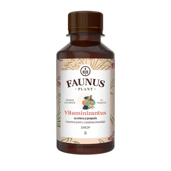 Sirop cu miere si propolis Vitaminizantus, 200ml, Faunus Plant