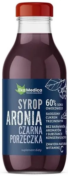 Sirop de acerola, aronia și coacăze negre, 300 ml, EkaMedica