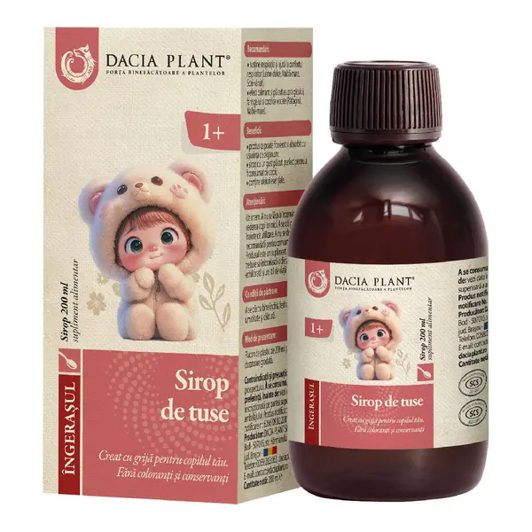 Sirop de tuse Ingerasul, 200 ml, Dacia Plant