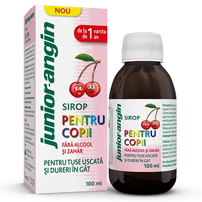 Sirop pentru copii - Junior Angin, 100ml, Klosterfrau