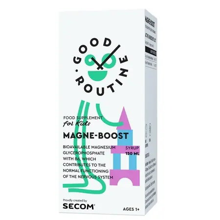 Sirop pentru copii Magne-Boost Good Routine, 150 ml, Secom