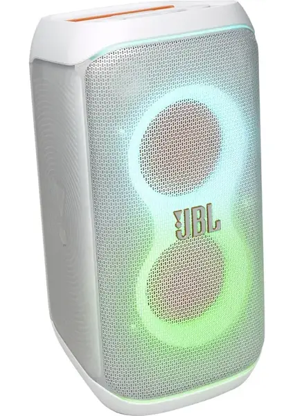 Sistem audio portabil JBL Partybox Club 120, 160W RMS, Baterie detasabila, IPX4, Auracast, AI Sound Boost (Alb)