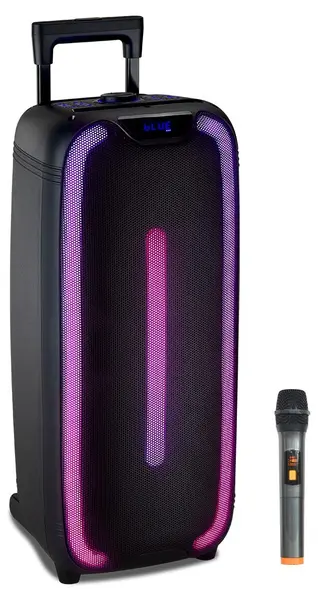 Sistem audio Xmart - X-BASS BS80, cu microfon wireless, negru