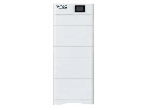Sistem baterii stacabile LiFePO4 V-Tac OHS40K-100, 5.12kWh, 8 module si BMS, cabluri comunicare 2m