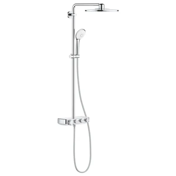 Sistem de dus cu termostat Grohe 26507000, montare pe perete Euphoria SmartControl DuoSystem 310