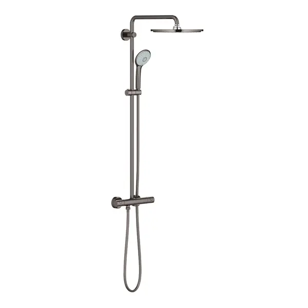 Sistem de dus Grohe Euphoria System 310 26075A00, cu baterie cu termostat, Hard graphite
