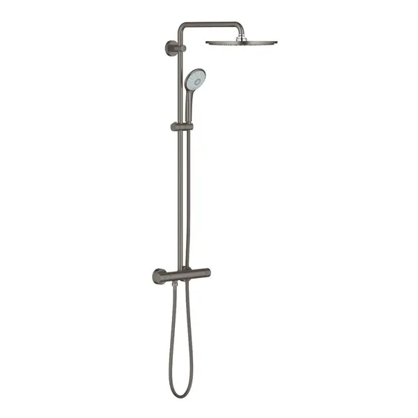 Sistem de dus Grohe Euphoria System 310 26075AL0, cu baterie cu termostat, Gri