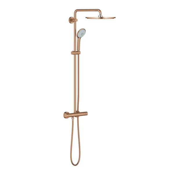 Sistem de dus Grohe Euphoria System 310 26075DL0, cu baterie cu termostat, Bronz