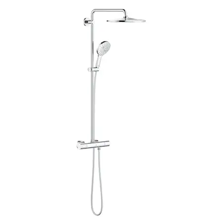 Sistem de dus Grohe Rainshower SmartActive 310 26647000, termostat, aparent, 310 mm, anti-calcar, anti-oparire, AquaDimmer, Crom