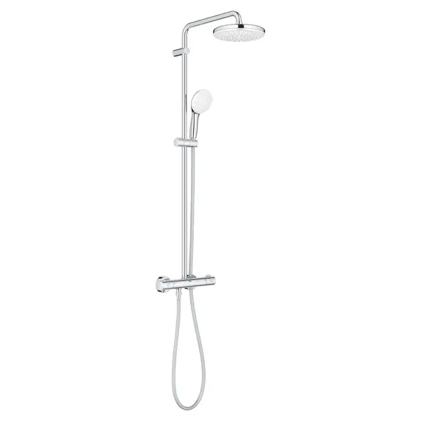 Sistem de dus Grohe Tempesta 210, 26811001, aparent, termostat, 210 mm, 1 functie, Crom