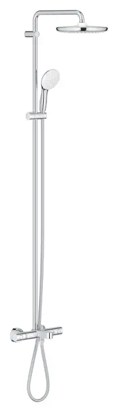 Sistem de dus Grohe Tempesta 250, aparent, pipa cada, termostat, 250 mm, 1 functie, crom, 26672001