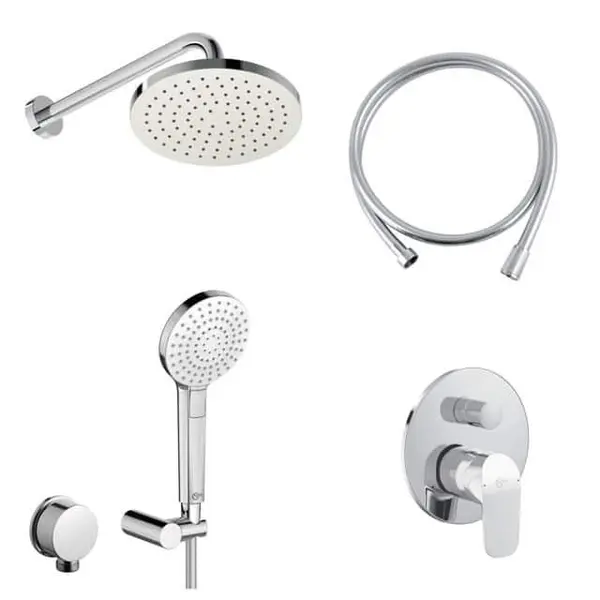 Sistem de dus termostatic, crom, palarie, dus, baterie, incastrat, Ideal Standard Ceraflex