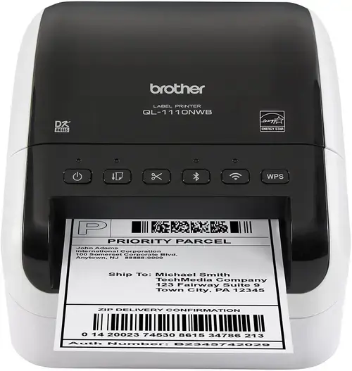 Sistem de etichetare Brother QL-1110NWB, USB, Ethernet, Wi-Fi Bluetooth, AirPrint, 6MB