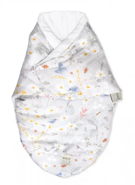 Sistem de infasare bambus inchidere velcro Baby swaddle Lunca gri + cadou rucsacel