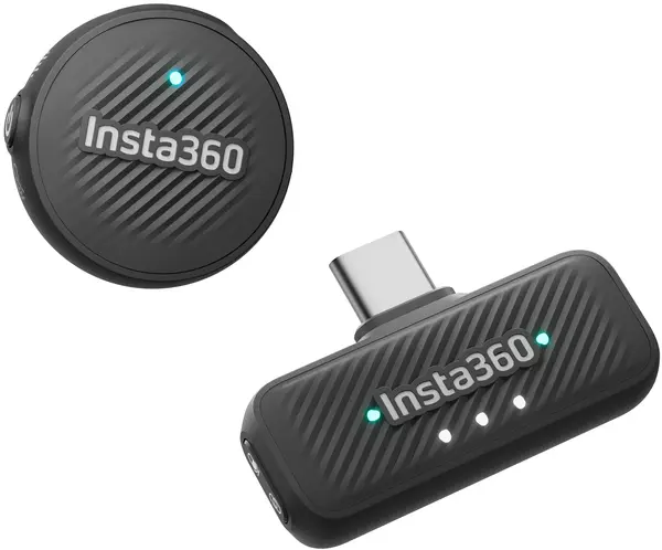 Sistem de microfon Insta360 - Mic Air 1TX+1RX, negru